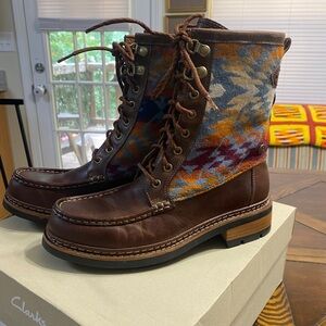 Clarks x Pendleton boots